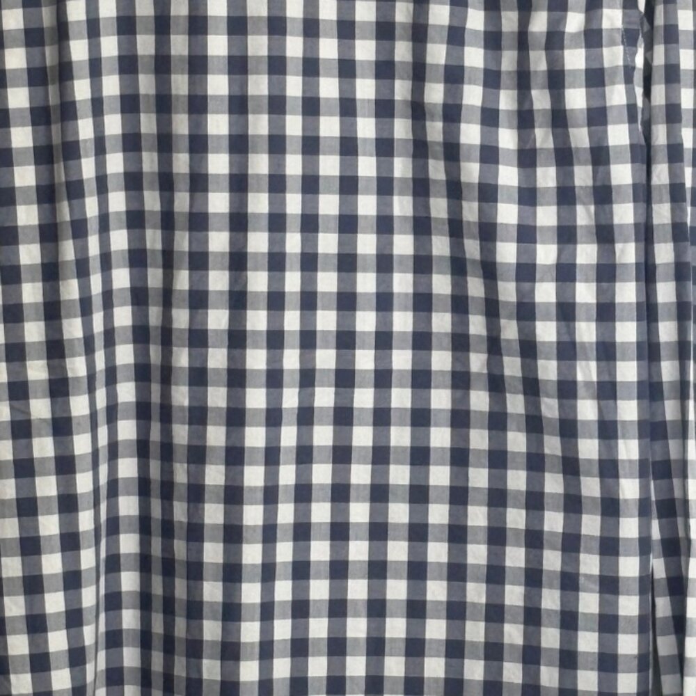 Goodthreads Women’s Blue White Gingham Button Down Womens Shirt Large NEW - Picture 2 of 7